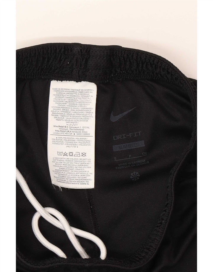 Pantaloni scurți sport Nike Slim Fit pentru bărbați, poliester negru mic
