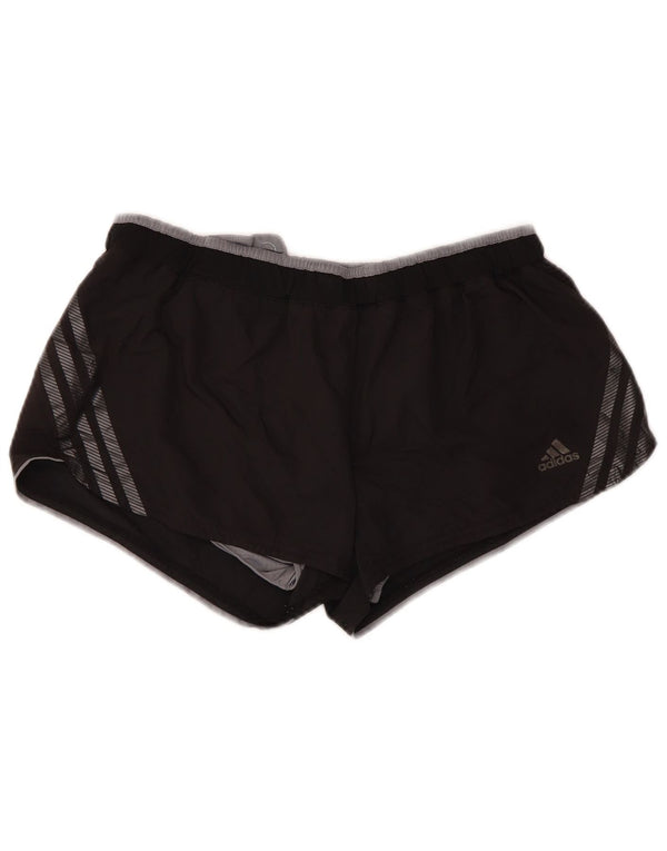 Pantaloni scurți sport Climacool pentru femei Adidas UK 12 Poliester mediu negru
