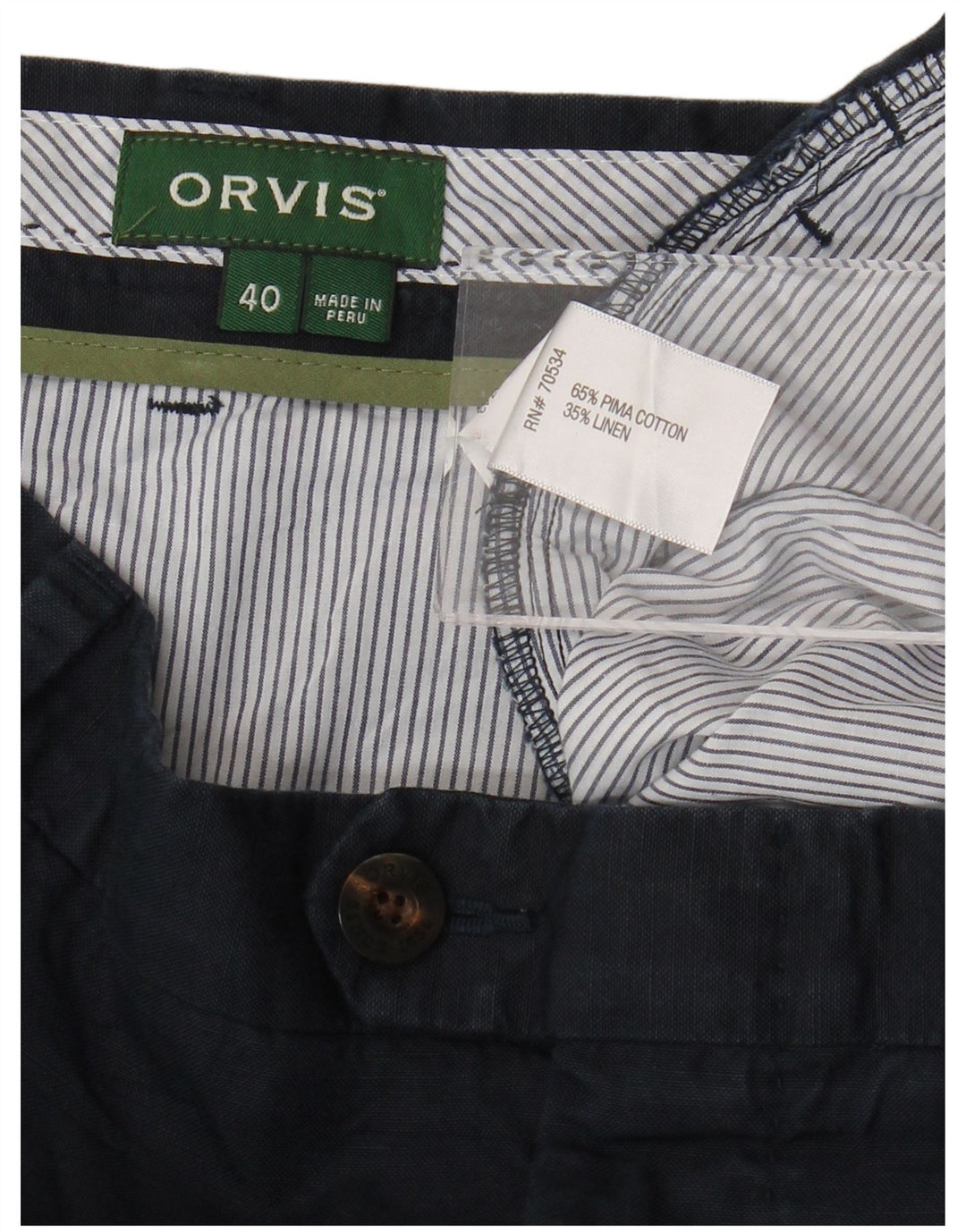 Pantaloni scurți chino pentru bărbați ORVIS W40 XL, bumbac bleumarin