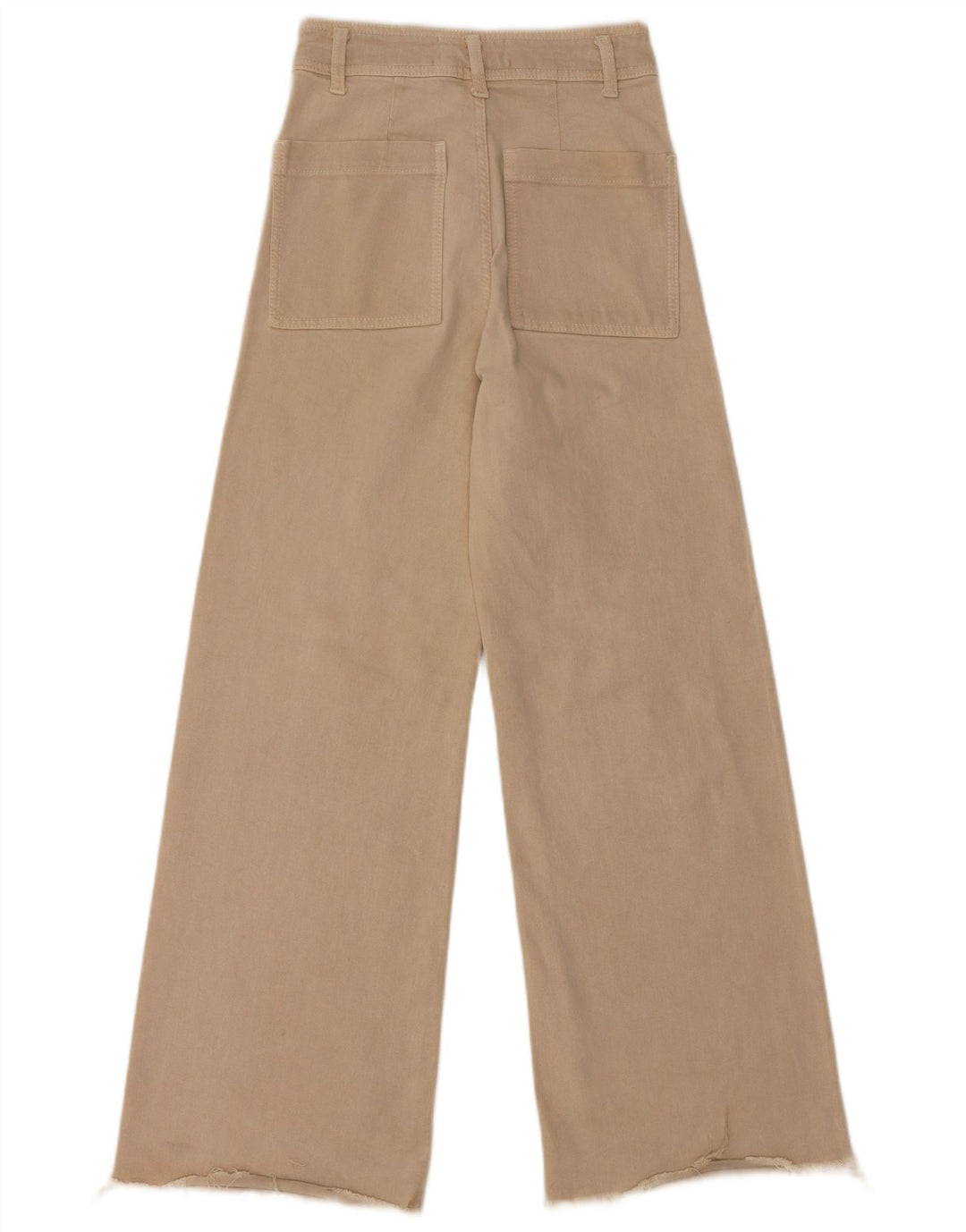 Blugi lați cu talie înaltă pentru femei ZARA EU 34 2XS W24 L29 Bej