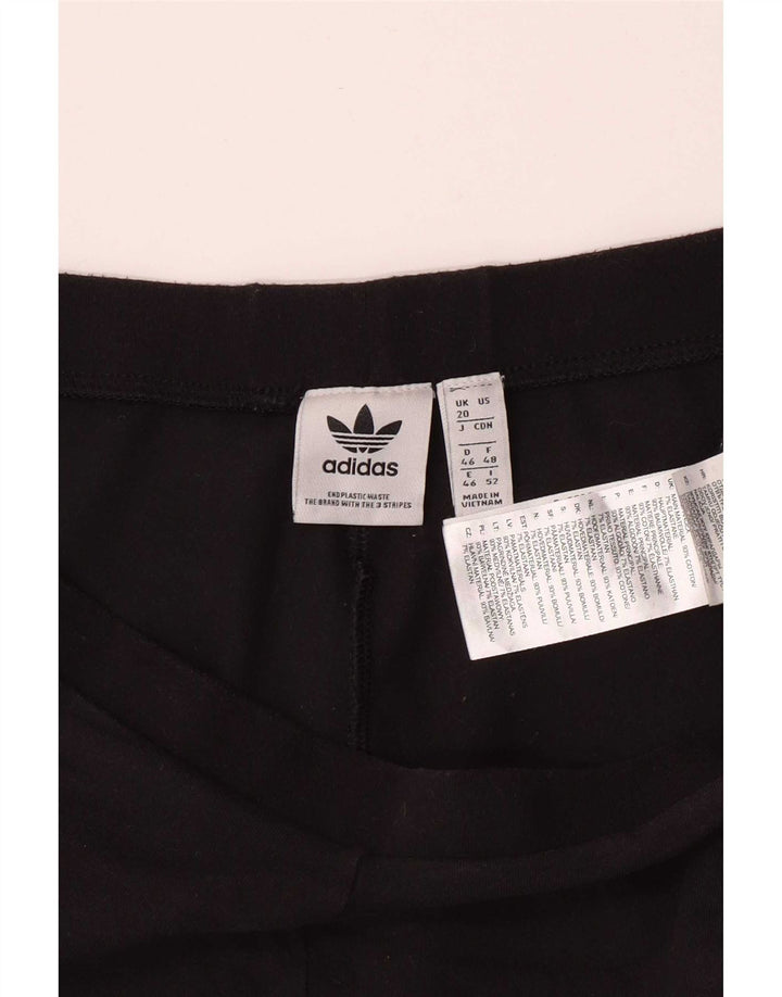 Leggings pentru femei Adidas UK 20 2XL bumbac negru