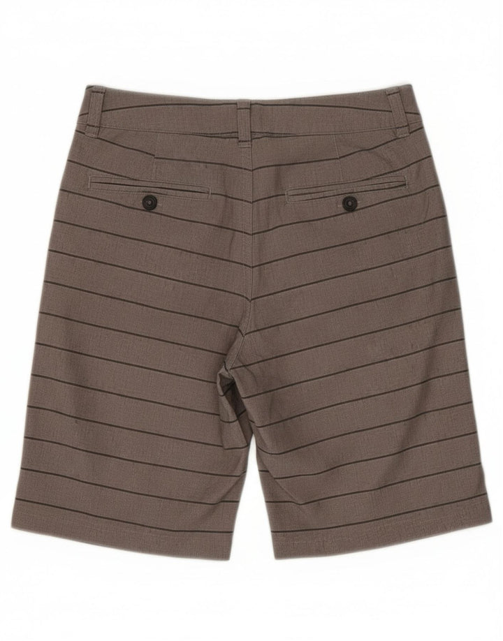 Pantaloni scurți chino Under Armour pentru băieți 9-10 ani W25 poliester cu dungi gri
