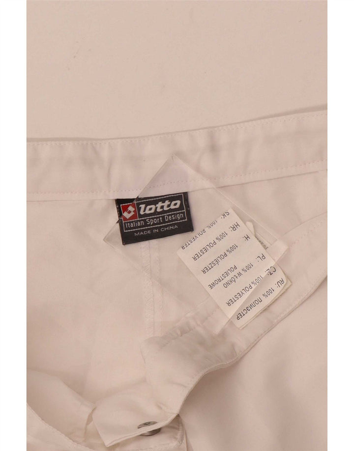 Pantaloni scurti casual pentru femei Lotto W28 Medium White