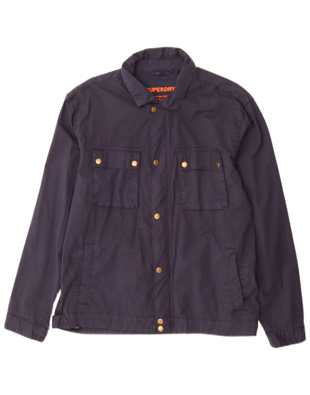 Jachetă Superdry Bărbați Utilitară UK 38 Medium Bleumarin Bumbac