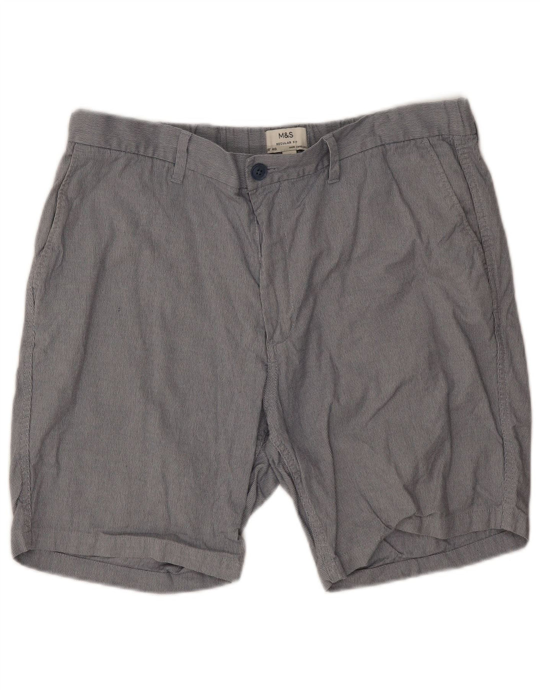 MARKS & SPENCER Pantaloni scurți chino pentru bărbați, W38 XL, gri poliester