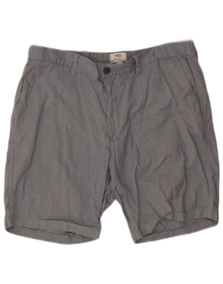 MARKS & SPENCER Pantaloni scurți chino pentru bărbați, W38 XL, gri poliester