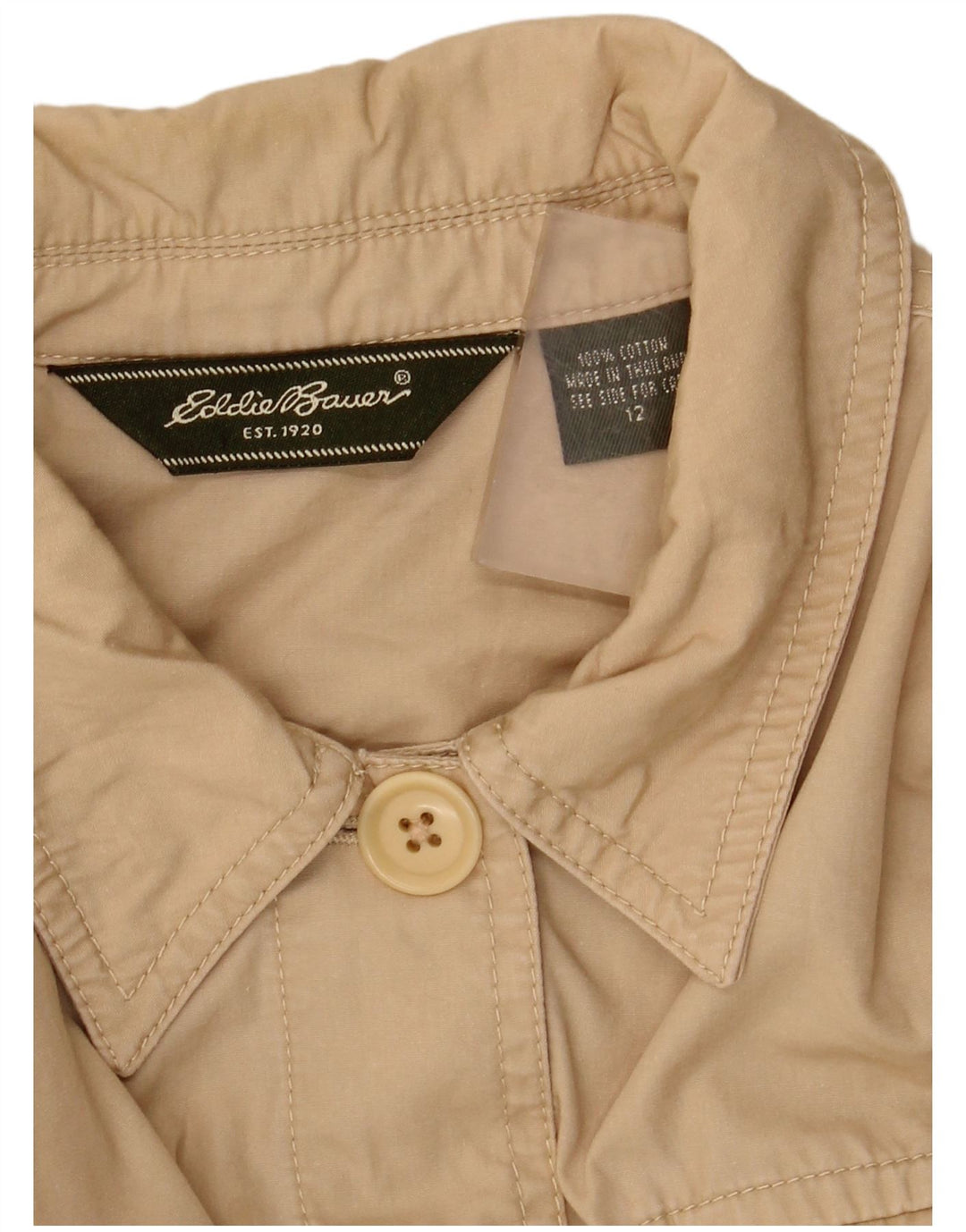 Jachetă pentru femei Eddie Bauer US 12, mare, bej, bumbac