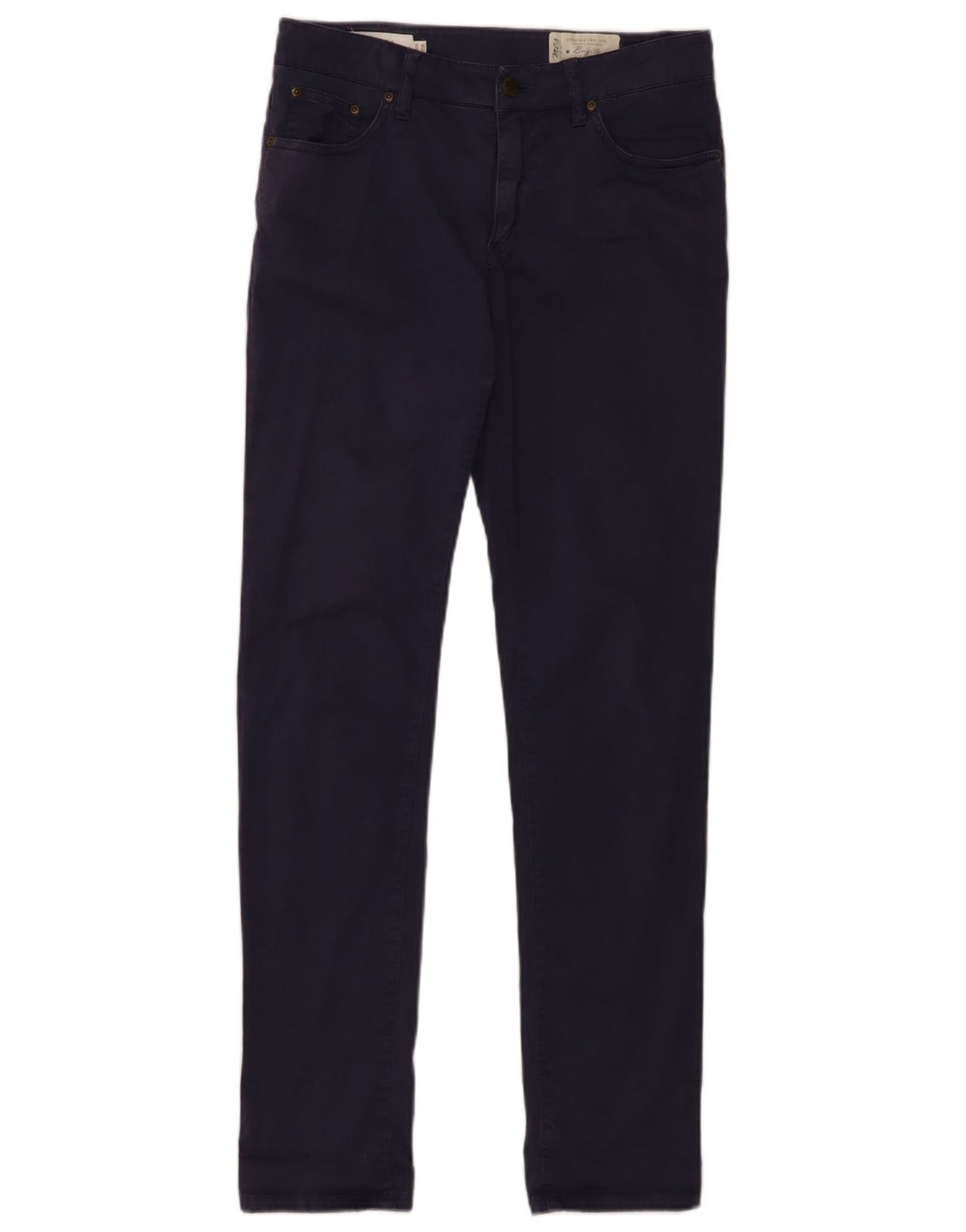 MARLBORO CLASSICS Womens Slim Casual Trousers  W28 L30 Navy Blue