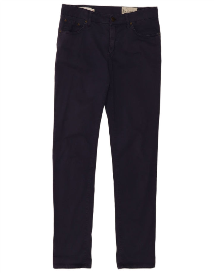 MARLBORO CLASSICS Womens Slim Casual Trousers  W28 L30 Navy Blue