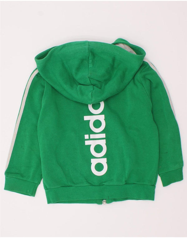 Adidas Baby Boys Graphic Zip Hoodie Pulover 18-24 Luni Bumbac Verde