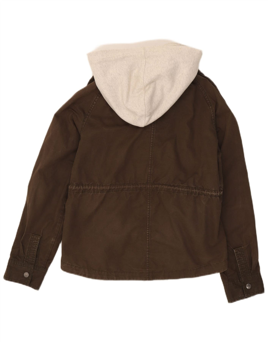 Jachetă bomber cu glugă Superdry pentru femei UK 14 Medium Khaki Colorblock Bumbac