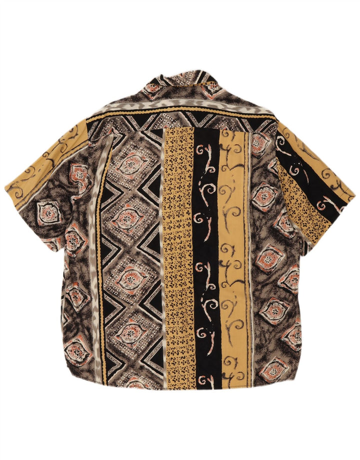 Cămașă cu mânecă scurtă pentru bărbați Cotton Club cu model abstract, mare, multicoloră