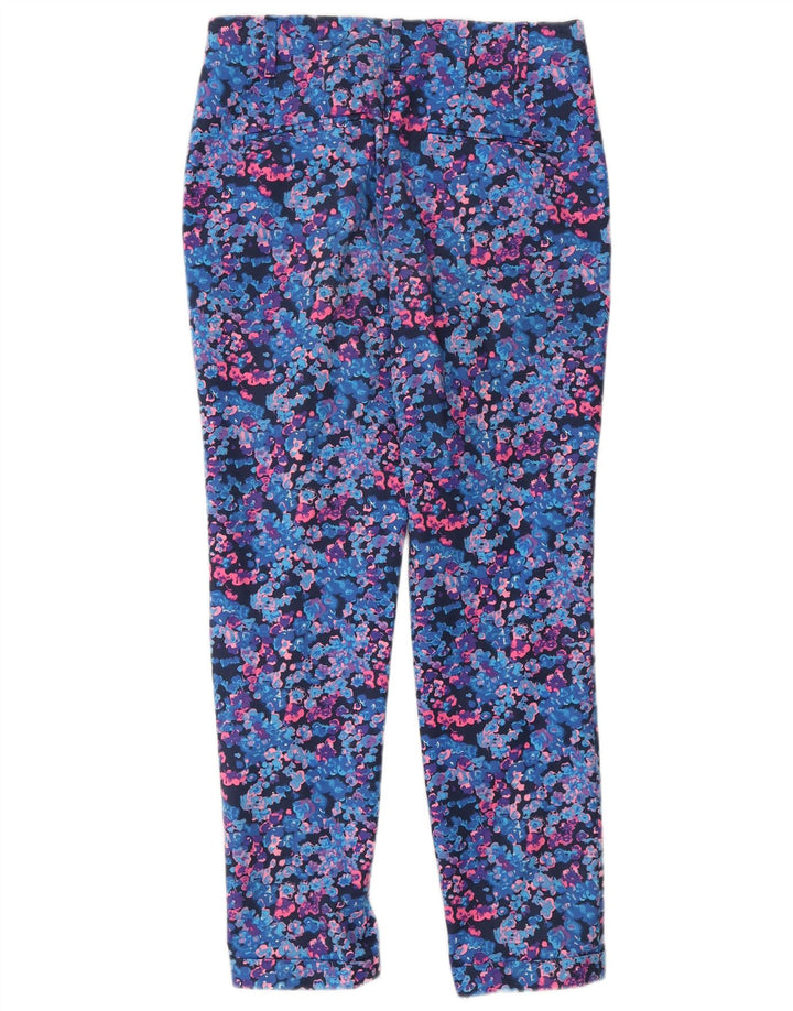 BODEN Pantaloni chino subțiri pentru femei UK 12 Medium L30 L28 Multicolori Floral