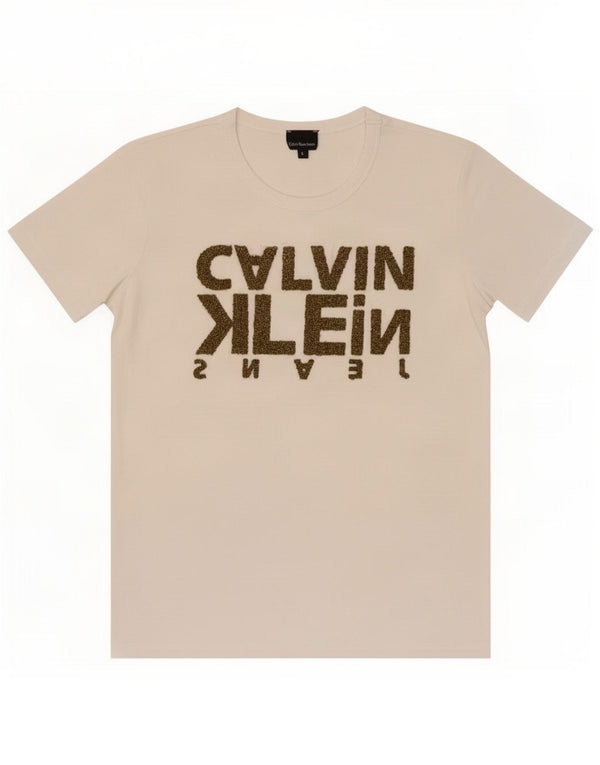 Tricou grafic pentru femei Calvin Klein Jeans Top UK 14 Large White