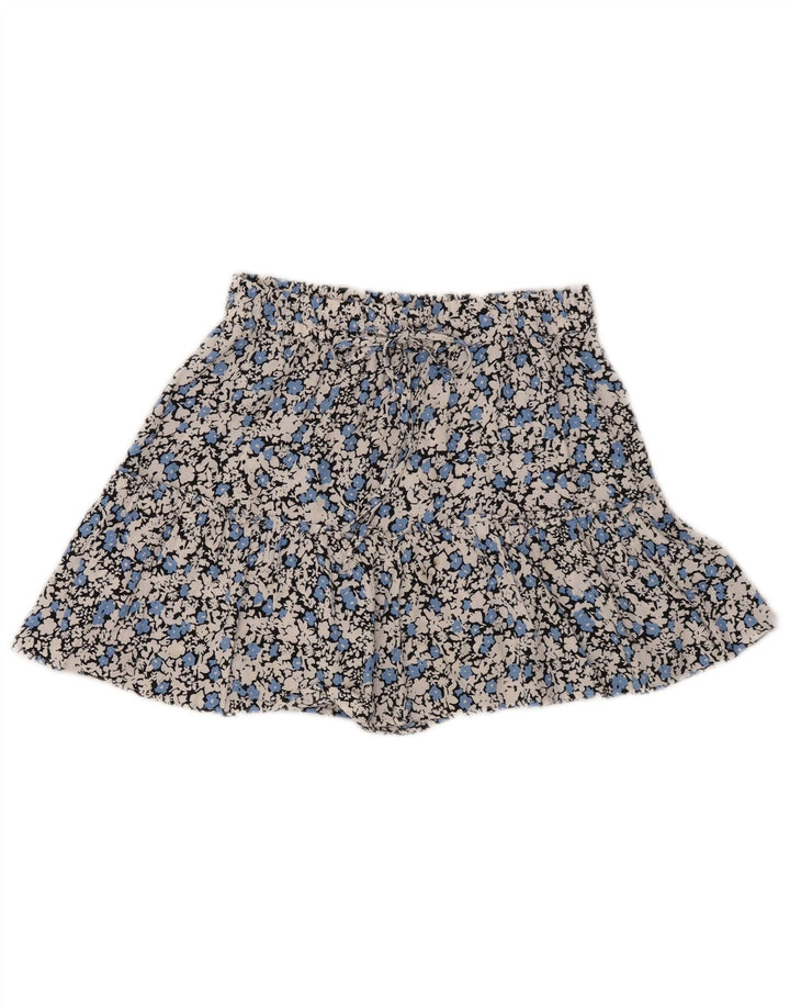 Pantaloni de damă Zara Mici W26 Viscoză Florală Multicoloră