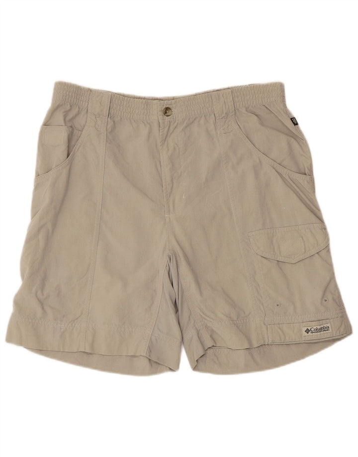 Pantaloni scurți cargo Columbia pentru bărbați, medii W32, nailon bej