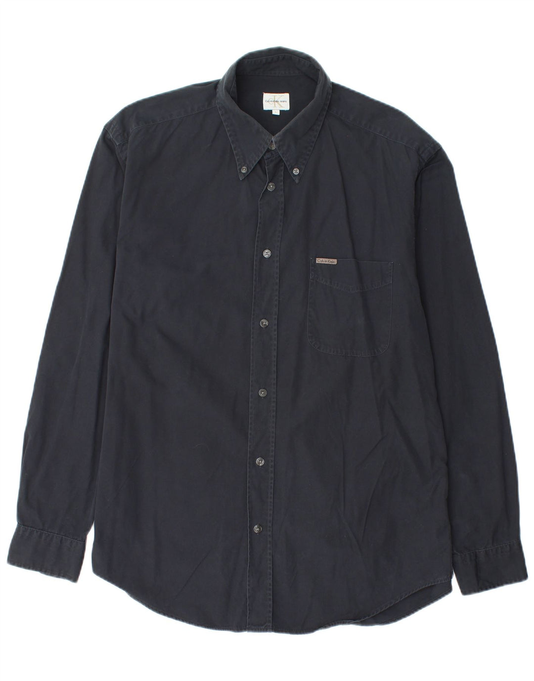 Cămașă pentru bărbați Calvin Klein Jeans, bumbac negru mare