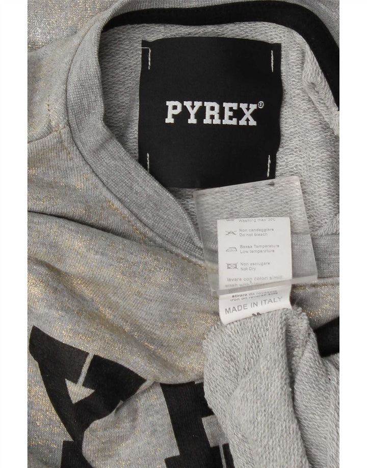 Pulover pentru damă Pyrex Crop Graphic Pulover UK 14 Medium Gri Tie Dye