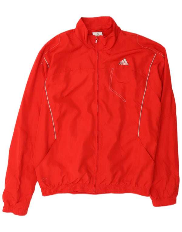 Jachetă de trening pentru femei Adidas UK 16 Poliester roșu mare