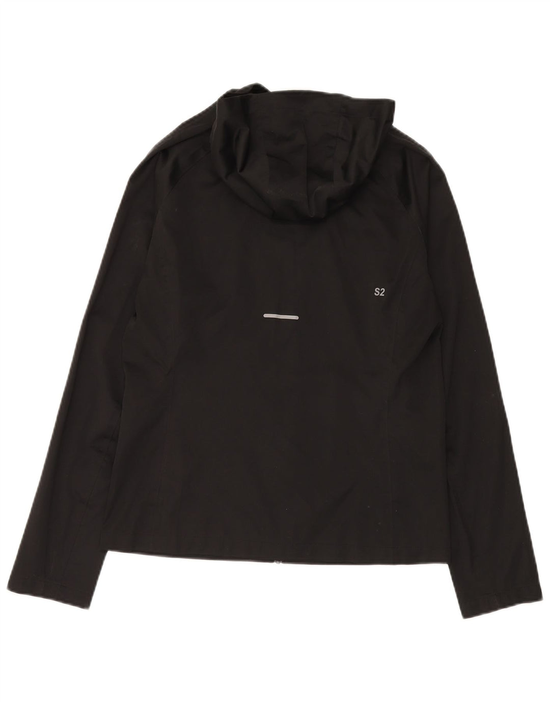 Jachetă de top pentru trening cu glugă Asics UK 14 Poliester mediu negru