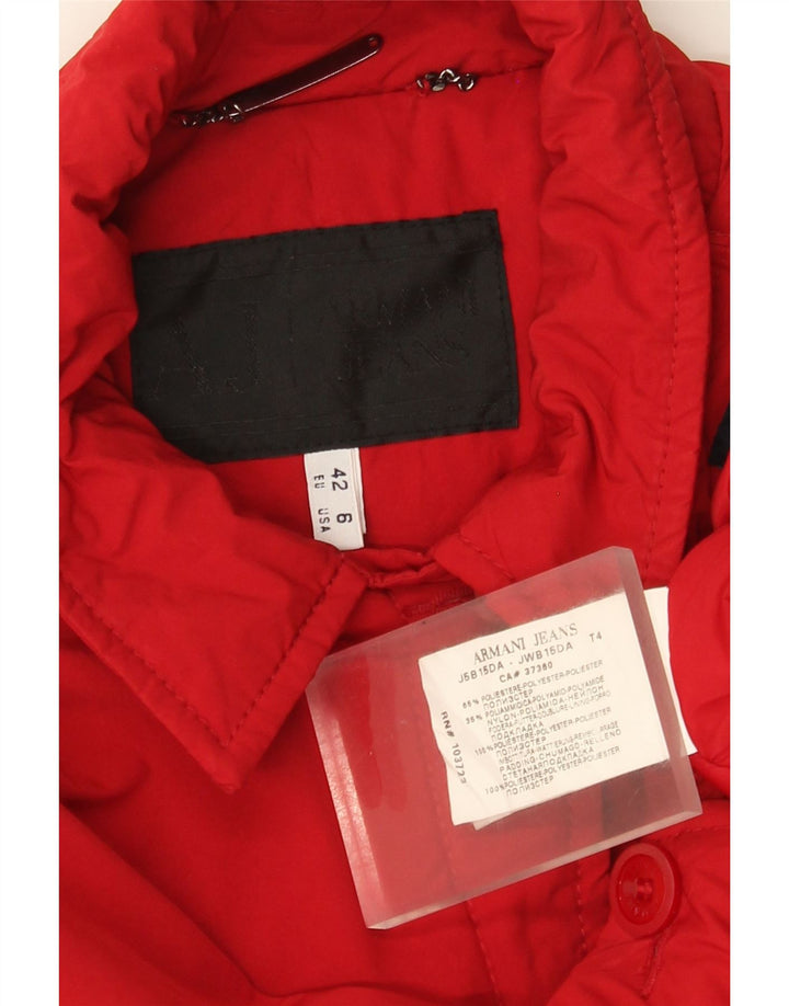 Jachetă Bomber pentru femei Armani Jeans EU 42 Poliester roșu mare
