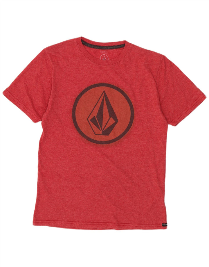 Tricou grafic pentru femei Volcom Modern Fit Top UK 12 Bumbac roșu mediu