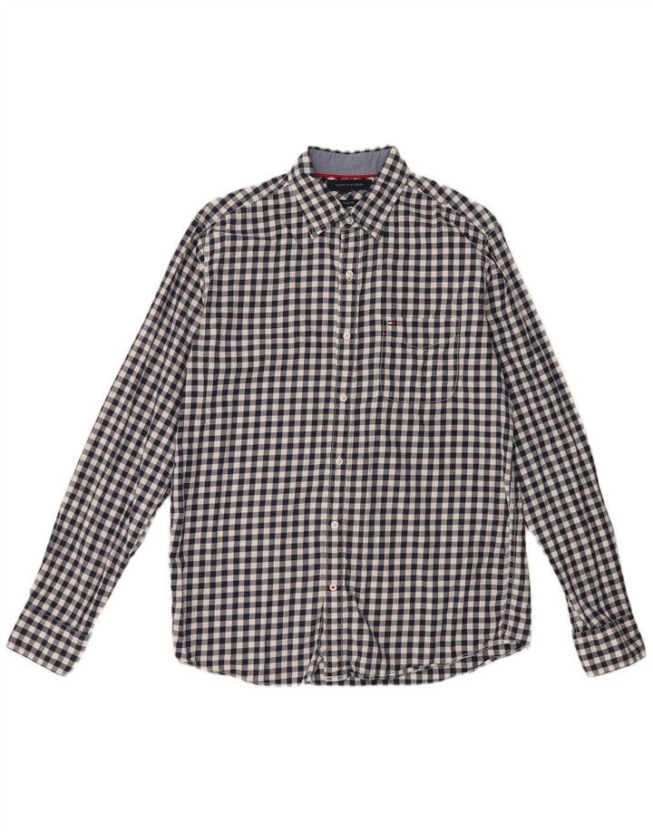 Cămașă pentru bărbați TOMMY HILFIGER Vintage Fit Flannel Medium Black Gingham