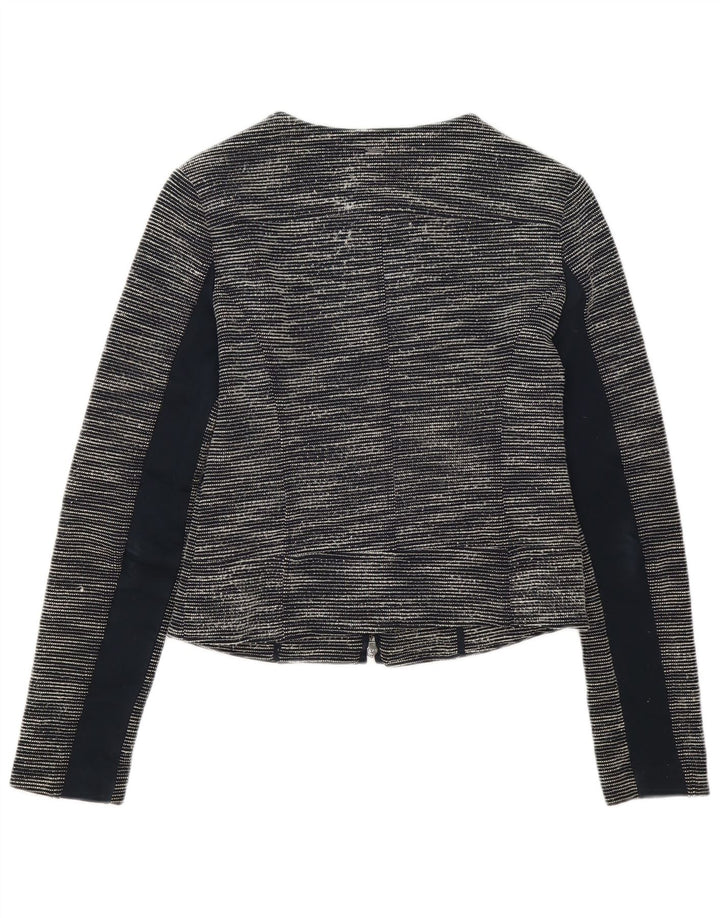 Jachetă pentru femei Armani Jeans cu fermoar complet IT 42 Medium Black Flecked