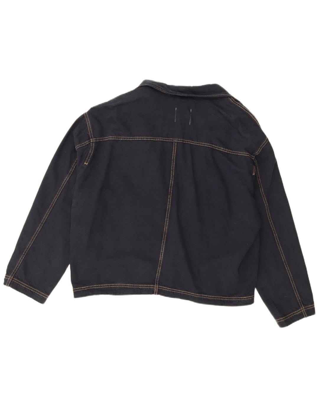 Jachetă pentru femei Zara, supradimensionată, cu 1 nasture, din denim, UK 14, bleumarin mediu