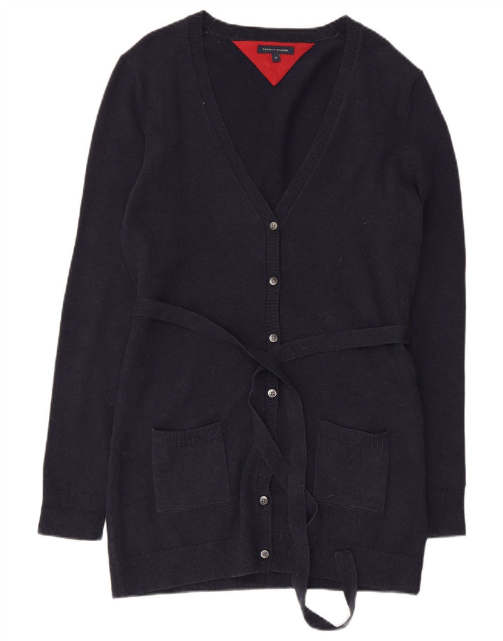 TOMMY HILFIGER Pulover cardigan pentru femei UK 12 mediu, bleumarin, bumbac