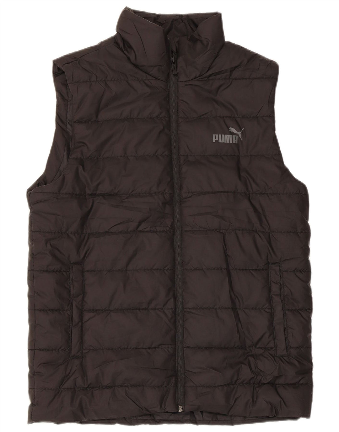Puma Mens Padded Gilet UK 36 Small Negru Poliester