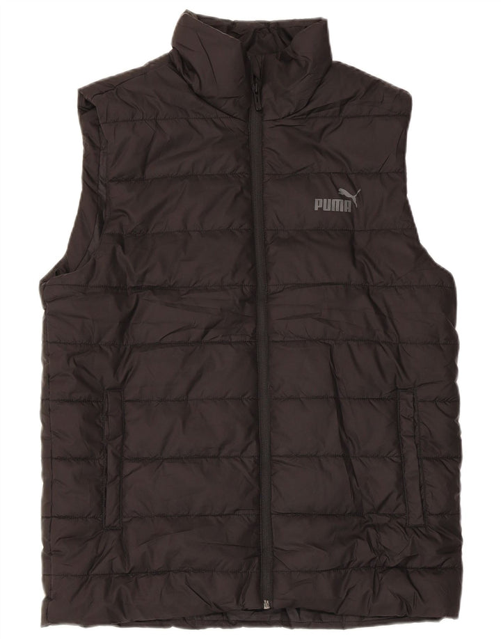Puma Mens Padded Gilet UK 36 Small Negru Poliester
