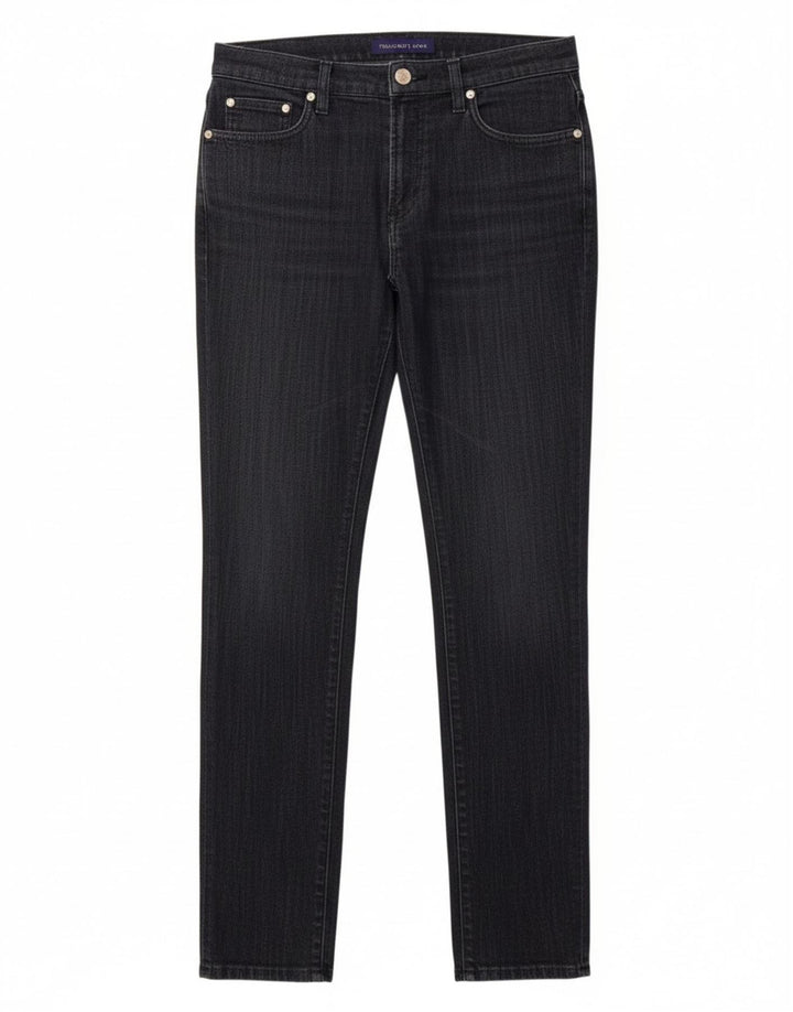 TRUSSARDI Womens Slim Jeans W27 L32 Navy Blue Cotton