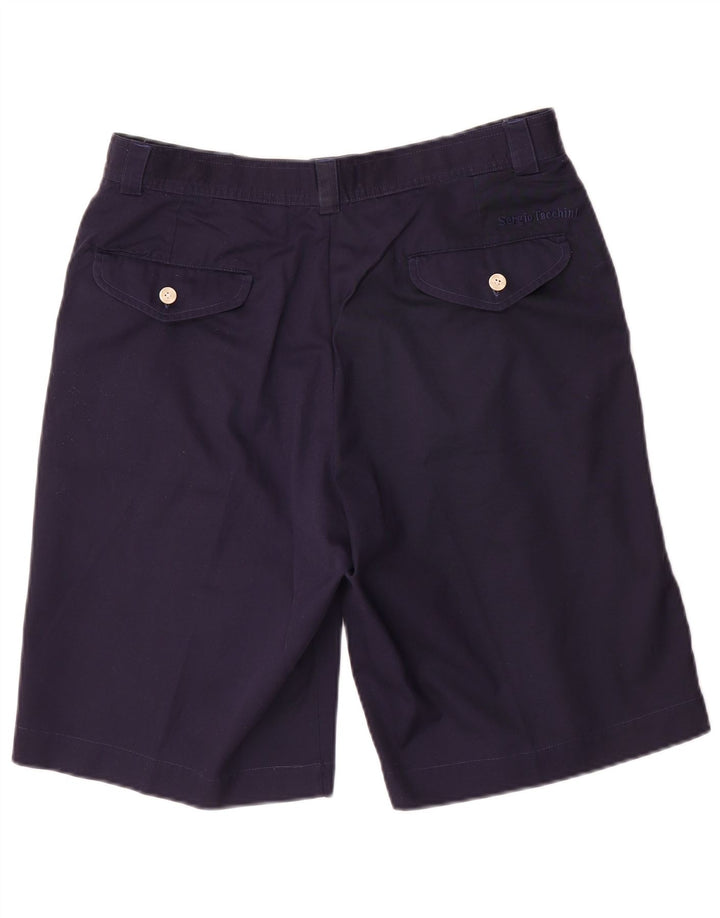 Sergio Tacchini Pantaloni scurți chino pentru bărbați IT 50 Large W32 Bleumarin