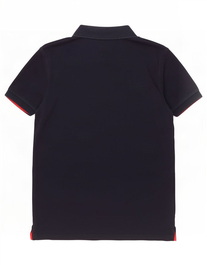 Tricou polo pentru bărbați Gant, bumbac, albastru bleumarin mediu