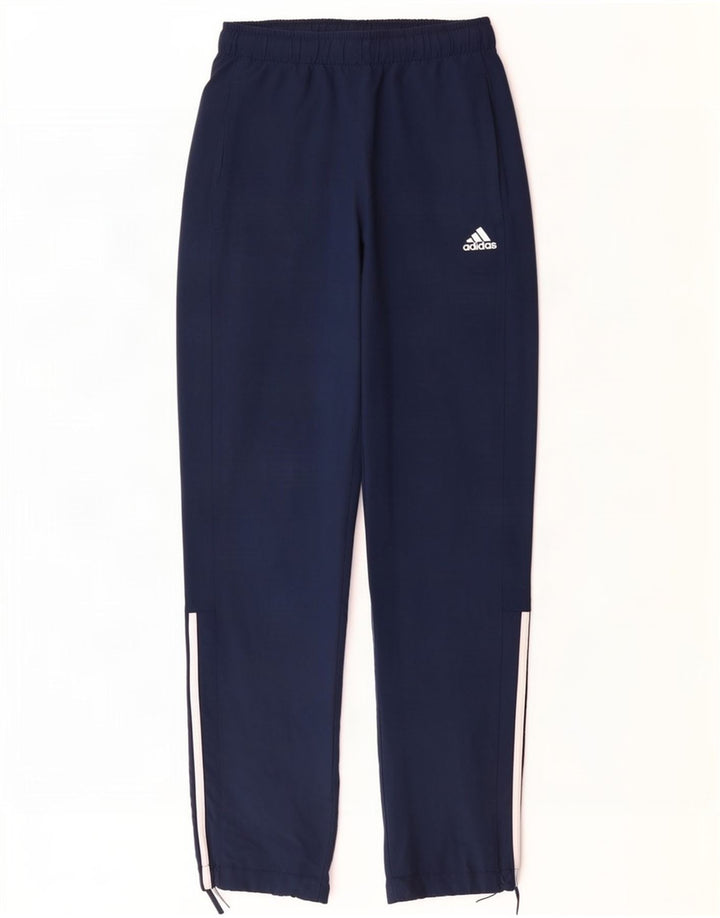 Pantaloni de trening Adidas Climalite pentru bărbați, poliester mediu bleumarin