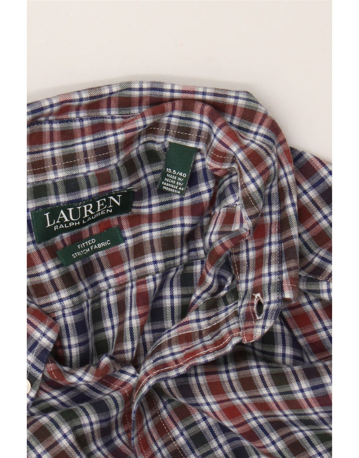 Cămașă de flanel pentru bărbați Ralph Lauren Mărimea 40 15.5 Mediu Multicolor