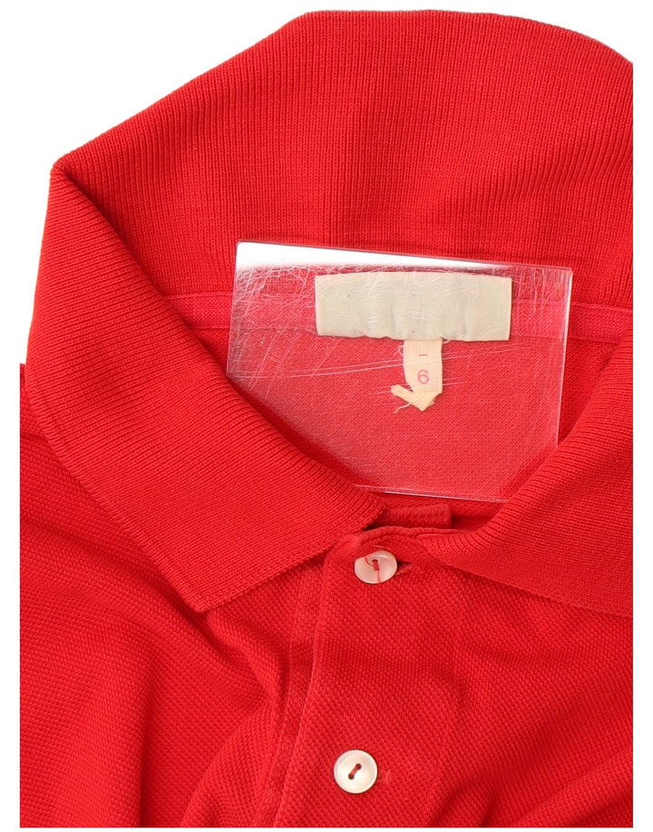 Tricou polo pentru bărbați LACOSTE Mărimea 6 XL Bumbac roșu