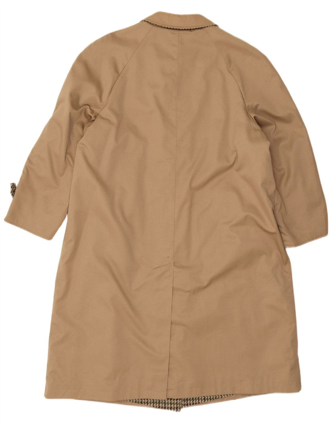 Pardesiu oversize reversibil Vintage pentru femei IT 47 XL Bej Houndstooth