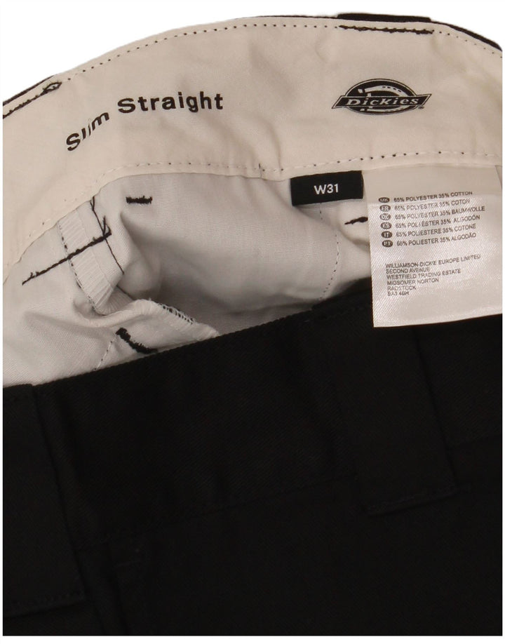 Pantaloni scurți chino pentru bărbați, drepti, slim, W31, poliester mediu negru