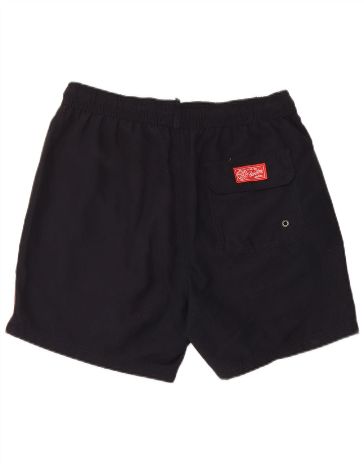 Pantaloni scurți sport Superdry pentru bărbați, poliester, albastru, mediu