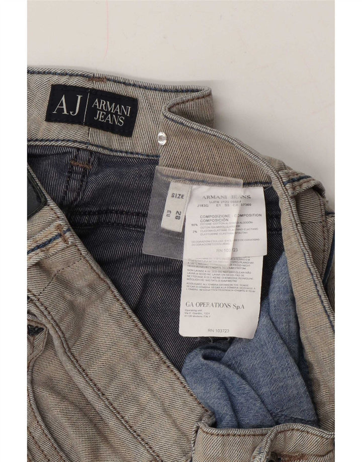 Blugi slim pentru femei Armani W28 L29 bumbac gri