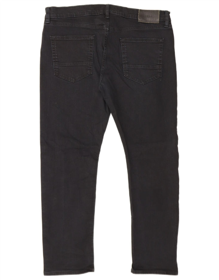 Blugi slim pentru bărbați Marks & Spencer W36 L29 bumbac negru