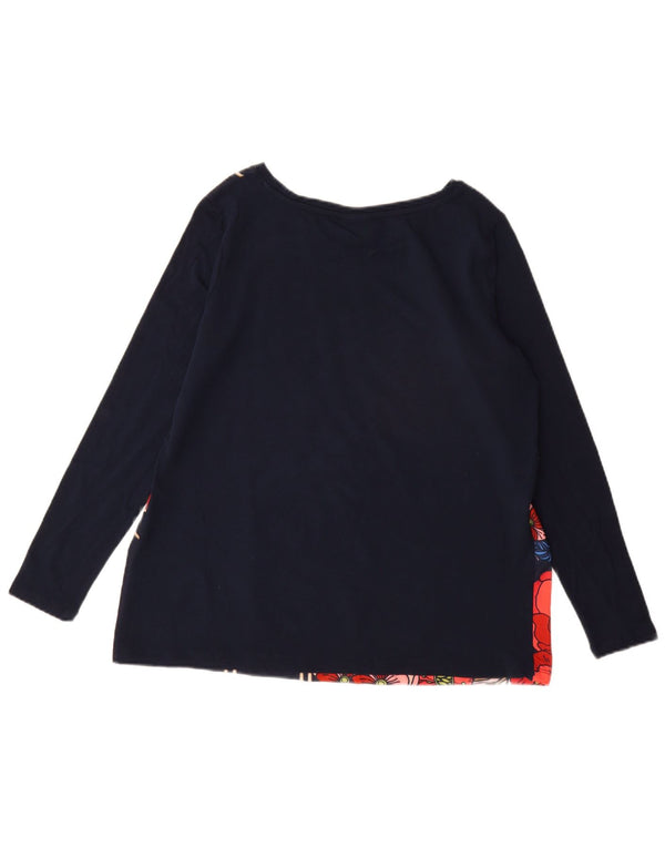 U.S. Polo Assn. Bluză pentru femei UK 16 mare, albastru, bumbac floral