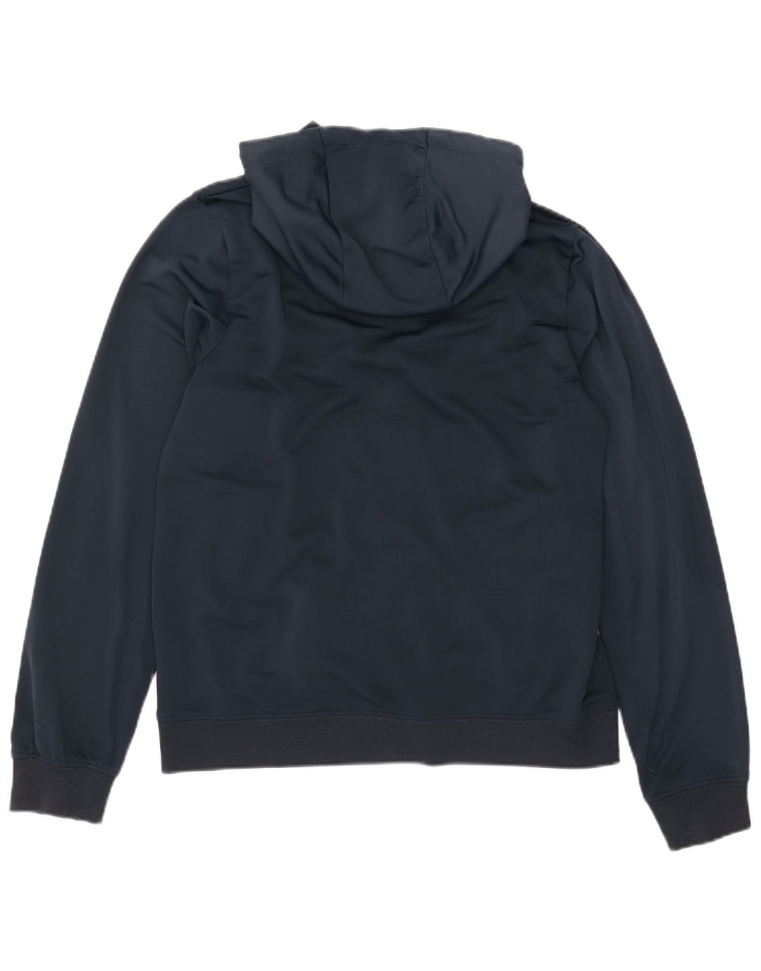 Pulover Nike pentru bărbați, cu fermoar, cu capotă, mare, albastru bleumarin, poliester