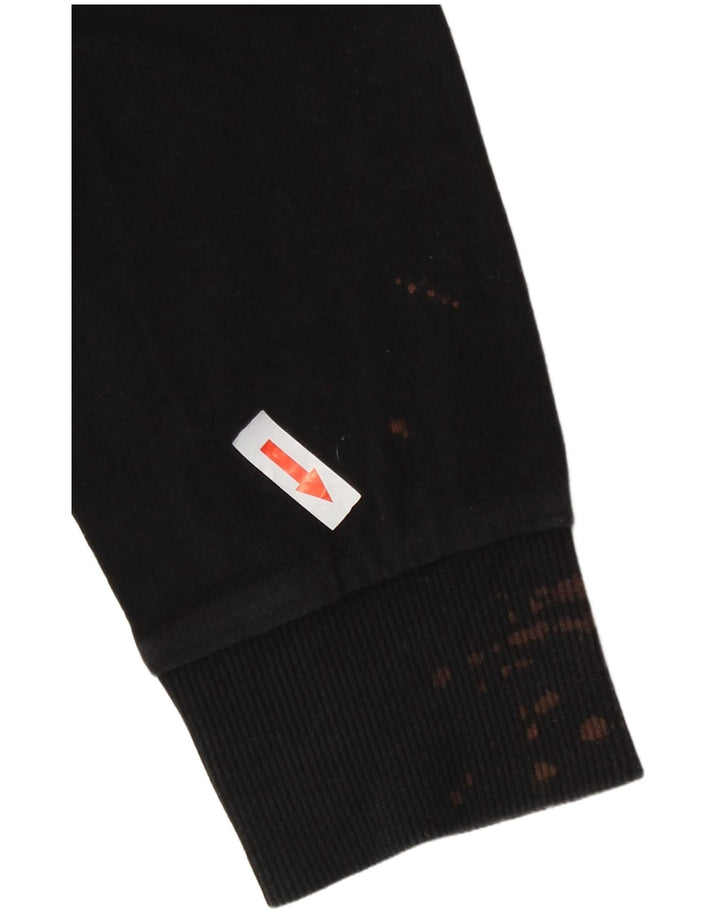 Pulover cu grafic pentru femei Fila UK 12 Medium Black Colorblock
