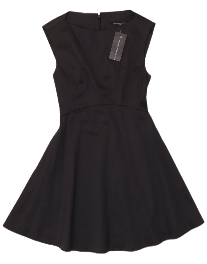 Rochie A-Line Fără mâneci pentru femei French Connection UK 8 Poliester negru mic