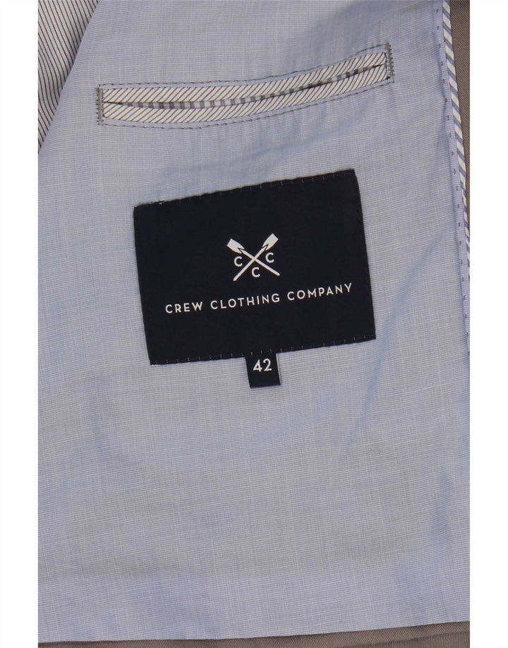 Crew Clothing Jachetă pentru bărbați cu 2 nasturi, UK 42 XL, bumbac gri