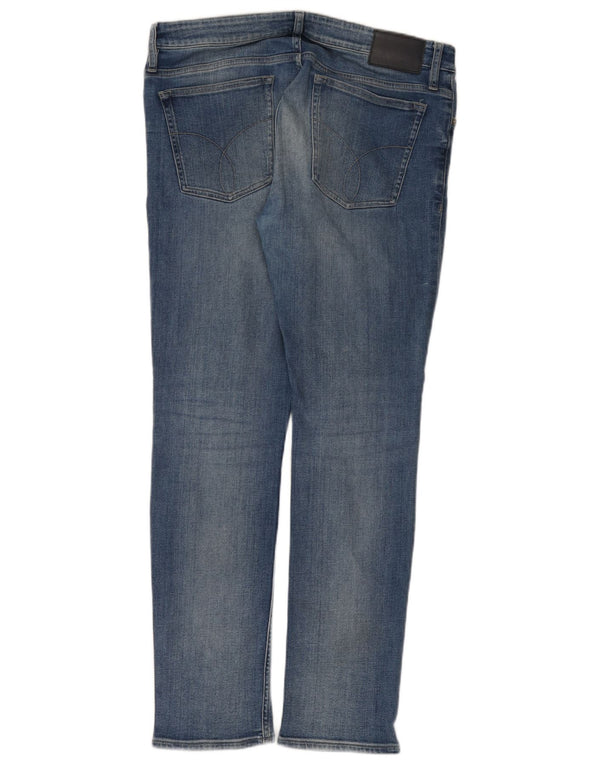 Blugi slim pentru bărbați Calvin Klein W34 L32 Bumbac albastru