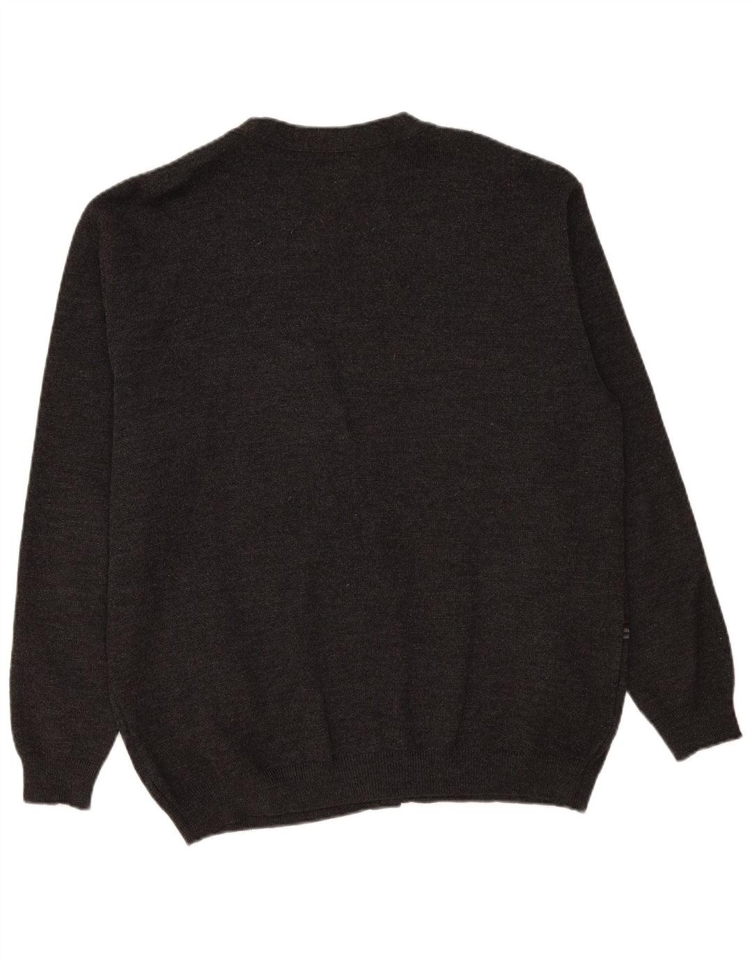 Pulover Cardigan Vintage pentru bărbați XL Lână cu dungi gri